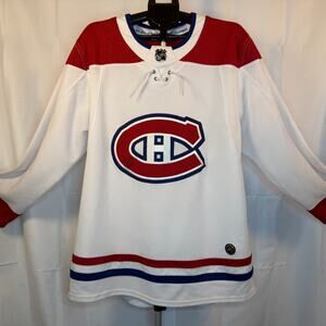 Montreal Canadiens Adidas Authentic Away NHL Jersey White Men’s Size 50